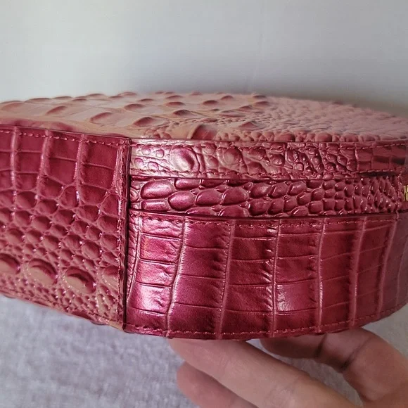 Brahmin Lane top handle Lotus canteen metallic leather handbag - Picture 10 of 15